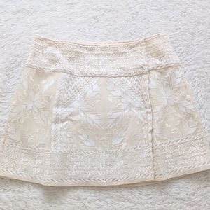 ISABEL MARANT Cream Mini Skirt